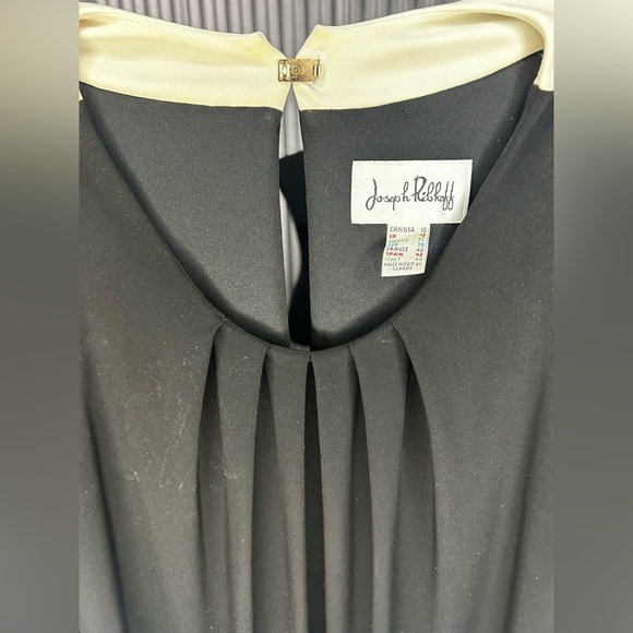 Women’s Joseph Ribkoff Vintage 90s Blue White Sleeveless Midi Dress Size 10 - Picture 3 of 3